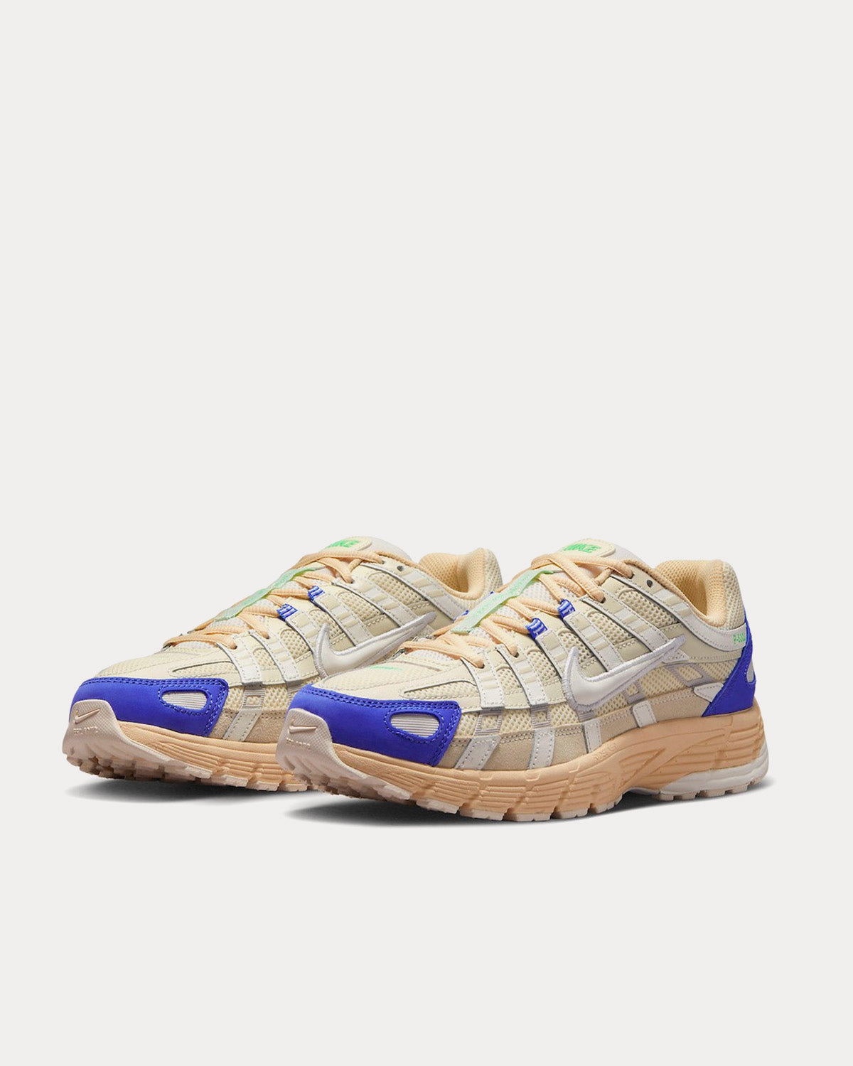 Nike P-6000 Beige / Blue Low Top Sneakers - 3