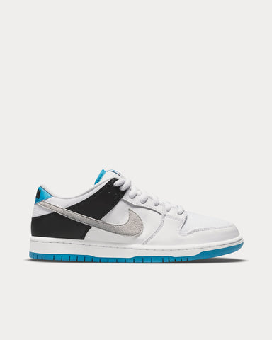 Nike SB Dunk Low Pro Skate White / Black / Laser Blue / Neutral Grey Low Top Sneakers