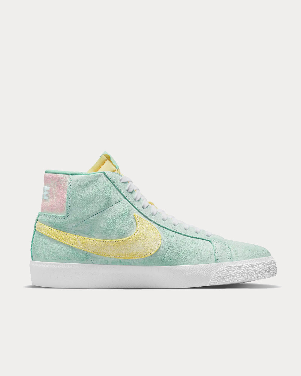 Nike SB Zoom Blazer Mid Premium Light Dew/Green Glow/Arctic Punch/Light Citron High Top Sneakers - 1