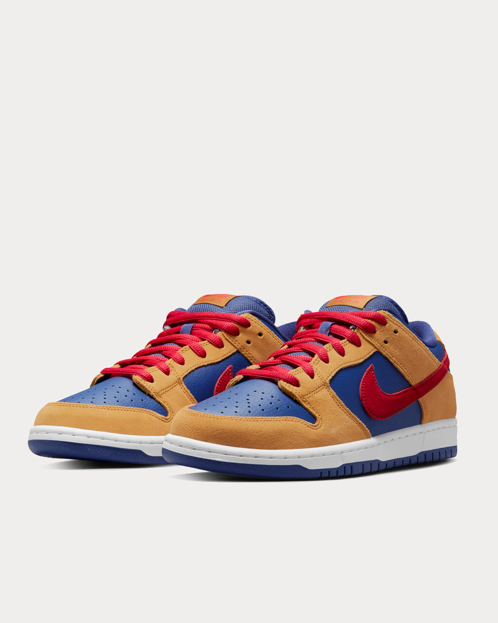 Nike SB Dunk Low Pro Wheat / Red / Purple / White Low Top Sneakers - 2