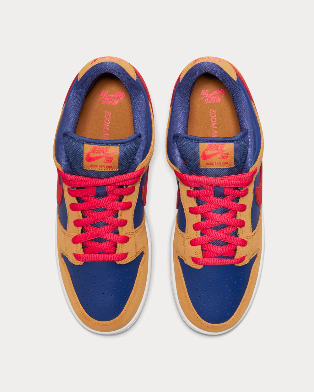 Nike SB Dunk Low Pro Wheat / Red / Purple / White Low Top Sneakers 