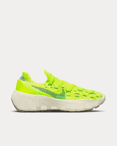 Nike Space Hippie 04 Light Lemon Twist / Volt / Electric Green / Geode Teal Running Shoes