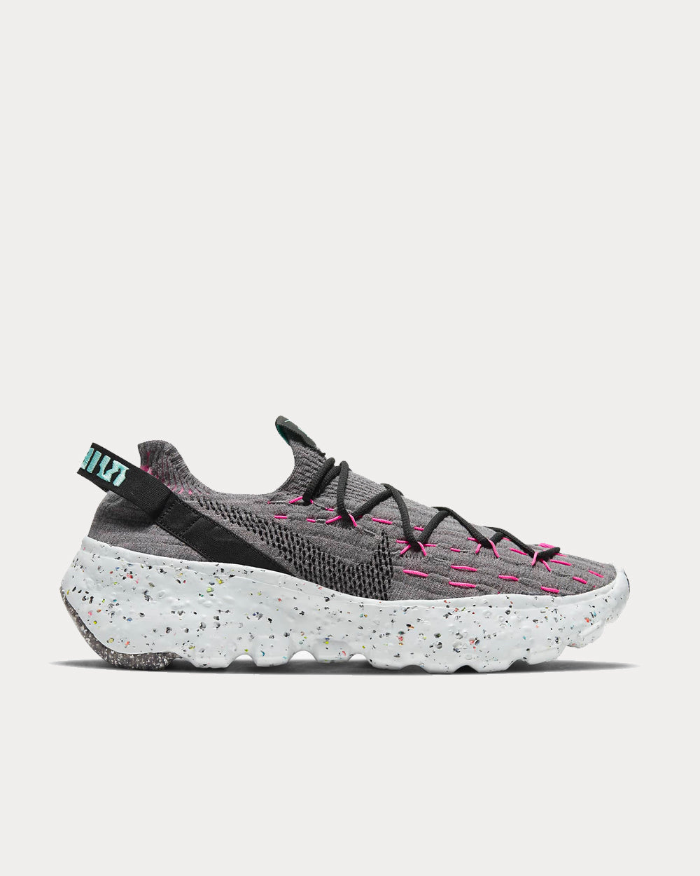 Nike Space Hippie 04 Smoke Grey, Pink Blast, Tropical Twist, Black Low Top Sneakers - 1