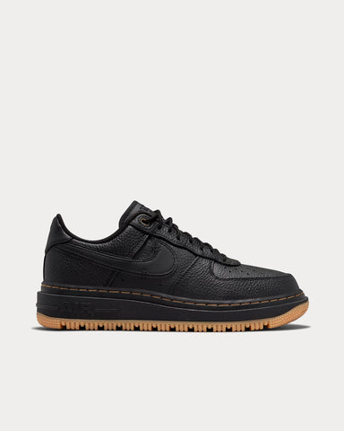 Nike Air Force 1 Luxe Black / Buck Tan / Gum Yellow Low Top Sneakers