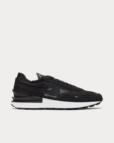 Nike Waffle One Black / White / Orange / Black Low Top Sneakers