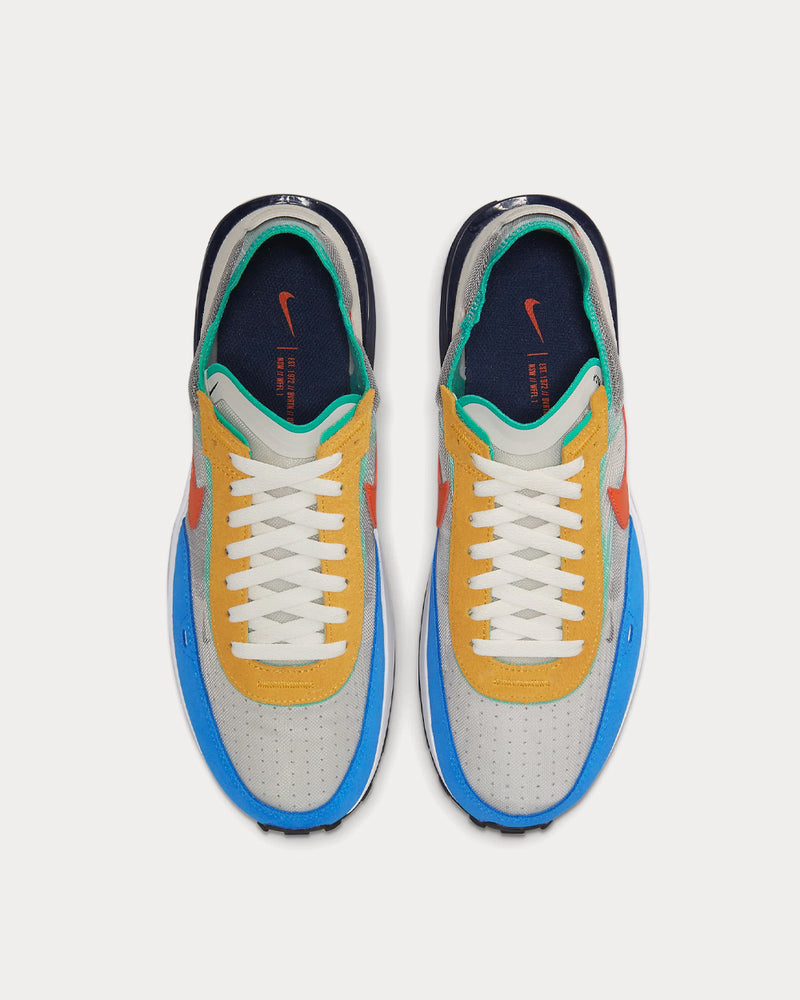 Nike Waffle One Light Bone / Midnight Navy / Light Photo Blue / Team Orange Low Top Sneakers - 2