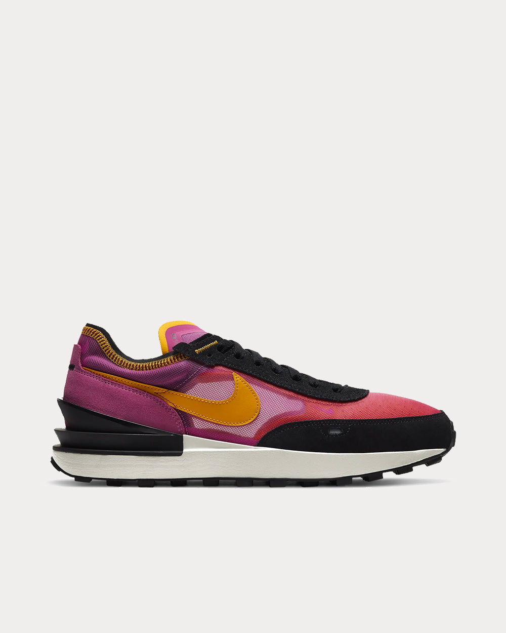 Nike Waffle One Active Fuchsia / Black / Coconut Milk / University Gold Low Top Sneakers - 1