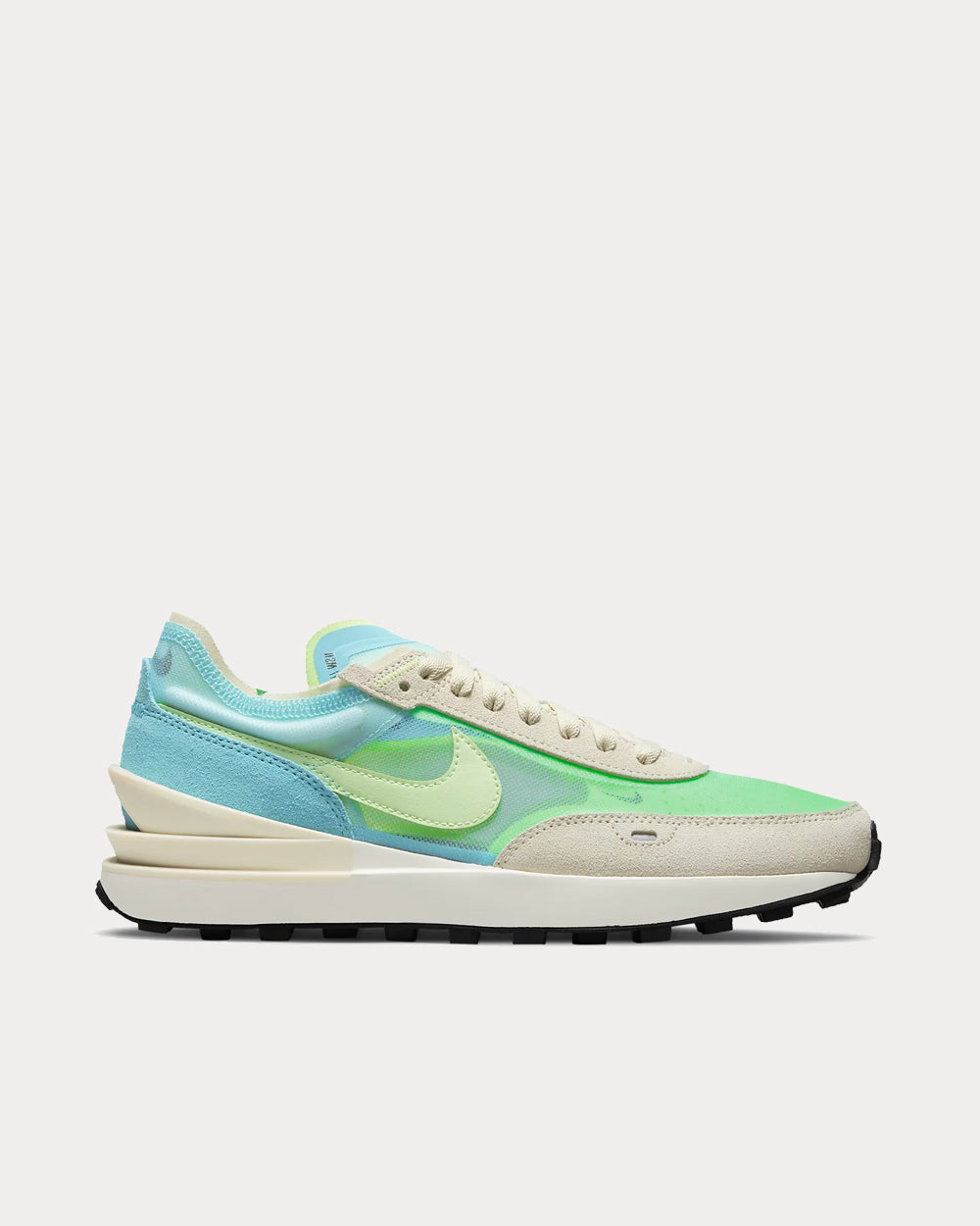 Nike Waffle One Bleached Aqua / Coconut Milk / Sail / Lime Glow Low Top Sneakers - 1