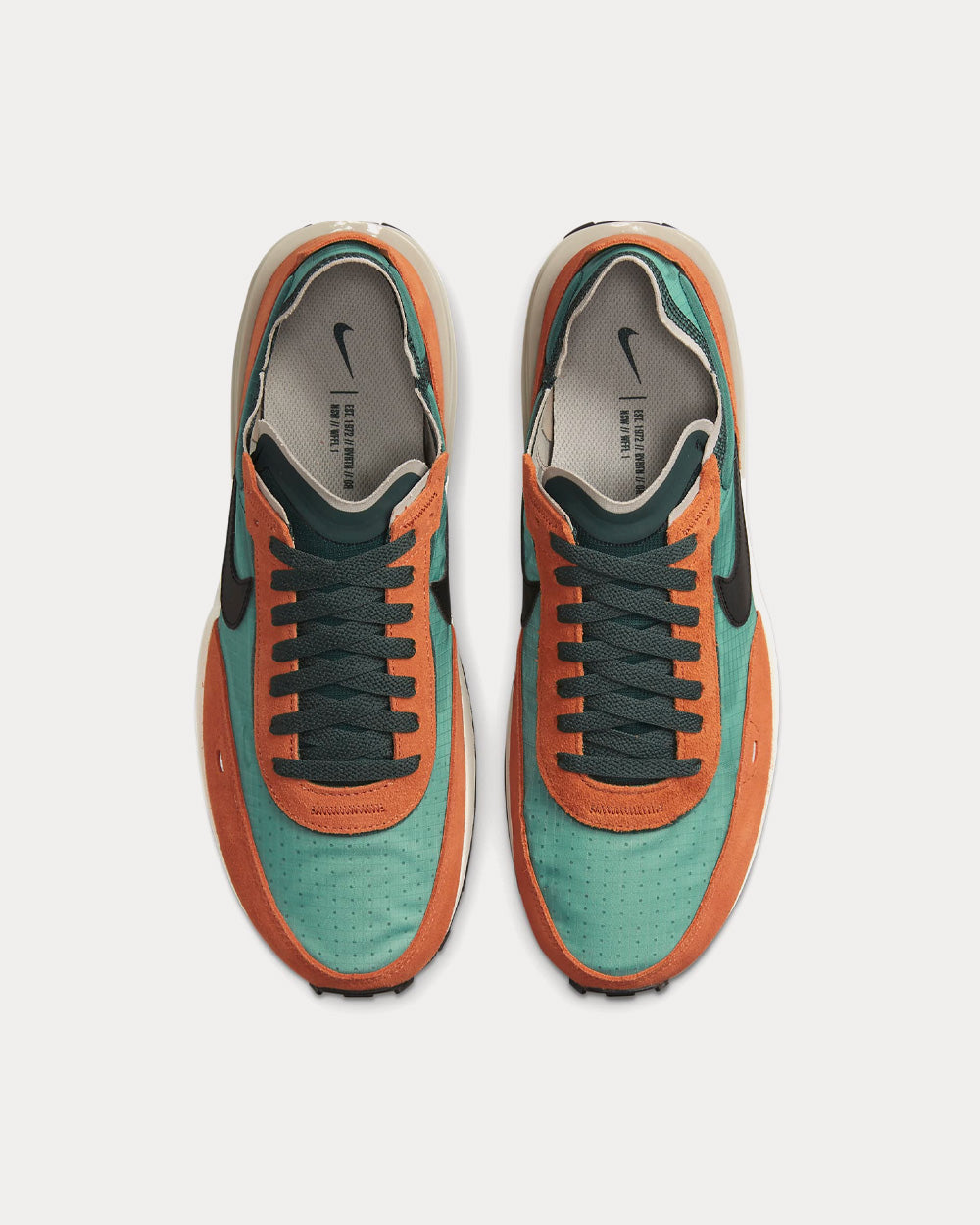 Nike Waffle One SE Pro Green / Rust Oxide / Rush Orange / Black Low Top Sneakers - 2