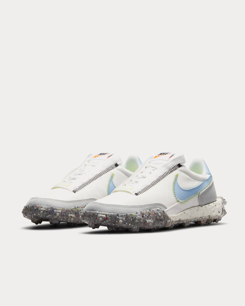 Nike Waffle Racer Summit White / Light Lemon Twist / Photon Dust / Aluminium Low Top Sneakers - 2