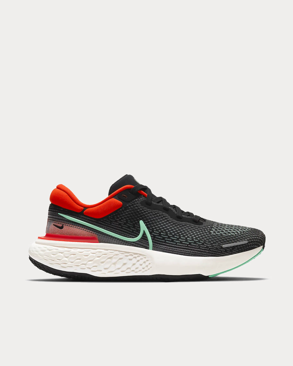 Nike ZoomX Invincible Run Flyknit Black Chile Red Green Glow