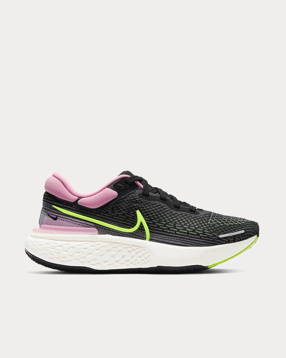 Nike ZoomX Invincible Run Flyknit Black/Elemental Pink/Cyber Running Shoes - 1