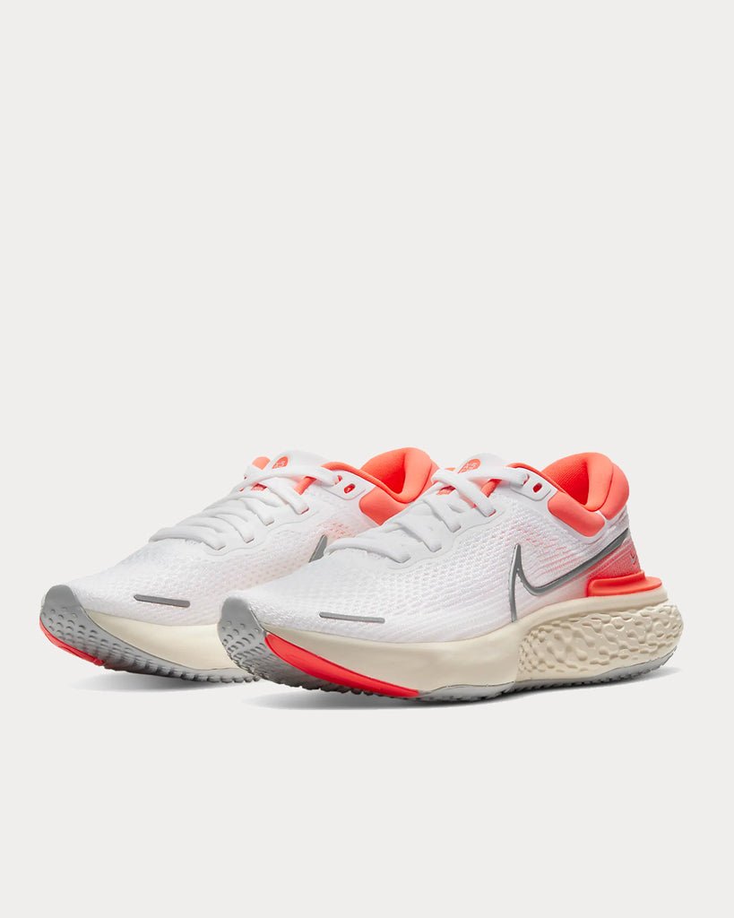 Nike ZoomX Invincible Run Flyknit White/Bright Mango/Grey Running