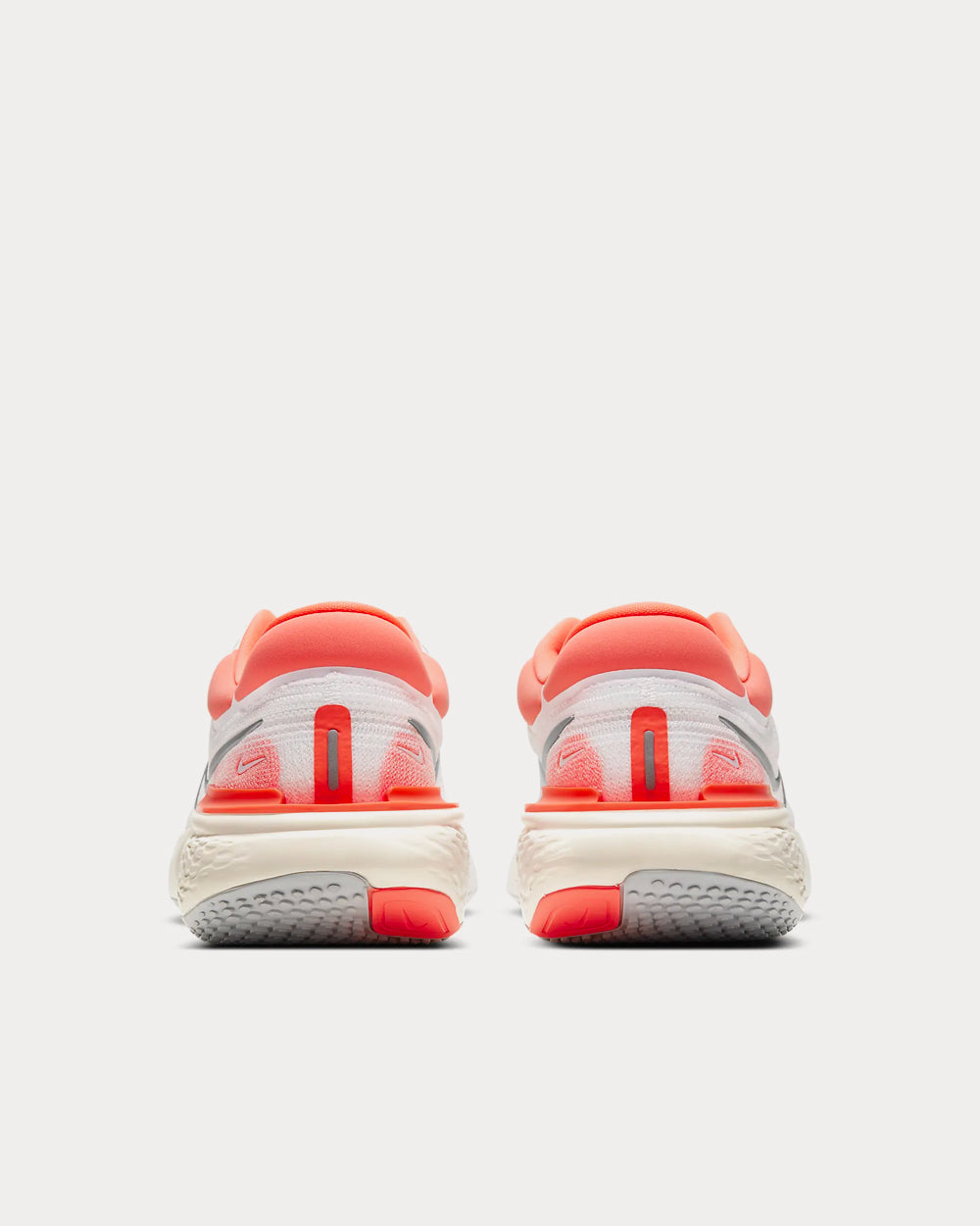 Nike ZoomX Invincible Run Flyknit White/Bright Mango/Grey Running Shoes - 4