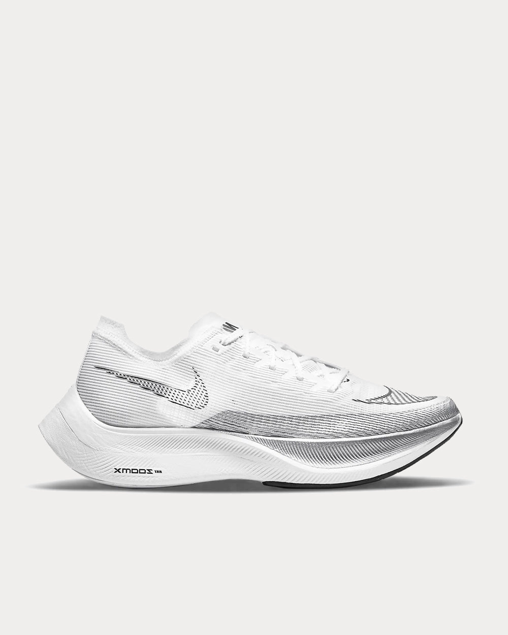 Nike ZoomX Vaporfly Next% 2 White / Metallic Silver / Black Running Shoes - 1