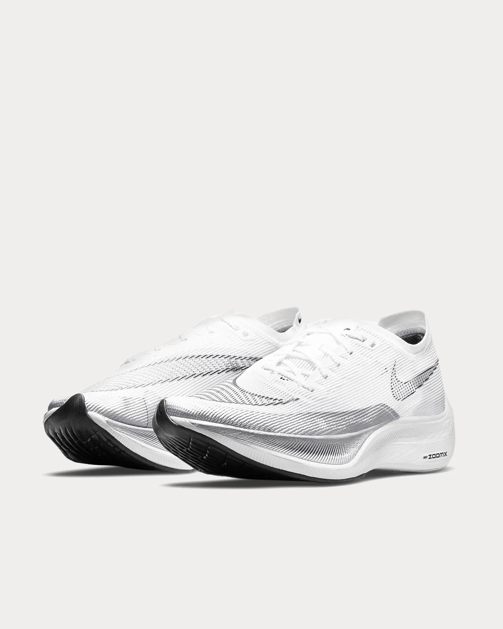 Nike ZoomX Vaporfly Next% 2 White / Metallic Silver / Black Running Shoes -  Sneak in Peace