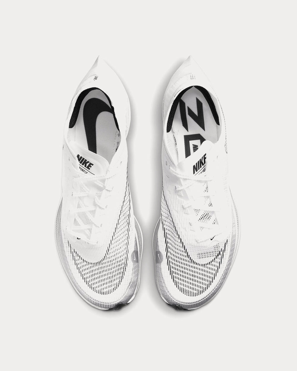 Nike ZoomX Vaporfly Next% 2 White / Metallic Silver / Black Running Shoes - 3