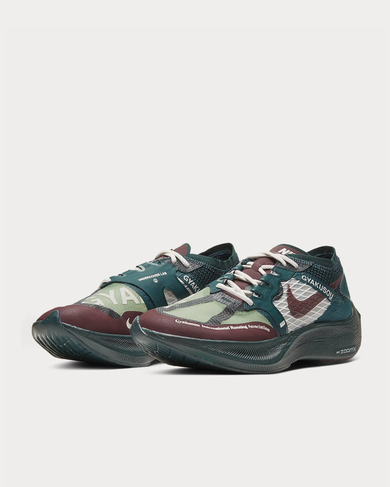 Nike x Gyakusou ZoomX Vaporfly Next% Midnight Spruce / Sail / Deep Burgundy Running Shoes - 2