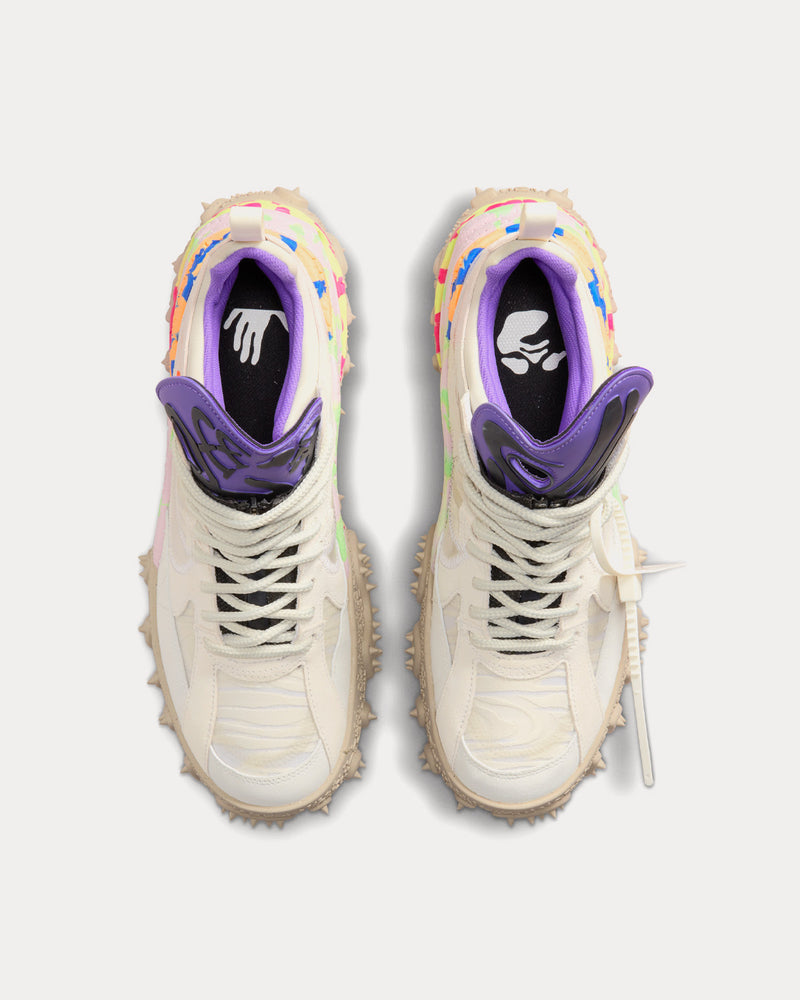 Nike x Off-White Terra Forma Summit White and Psychic Purple Low Top Sneakers - 2