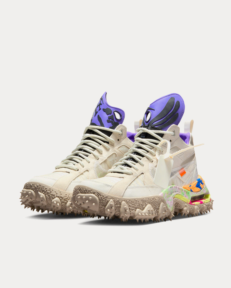 Nike x Off-White Terra Forma Summit White and Psychic Purple Low Top Sneakers - 3