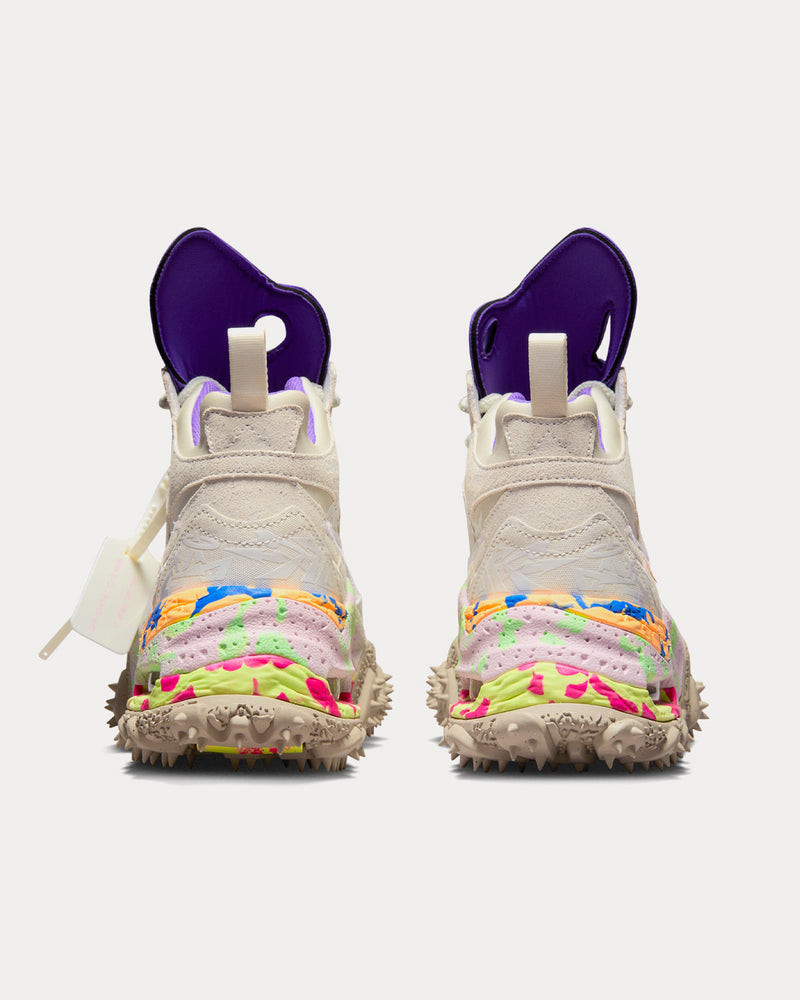 Nike x Off-White Terra Forma Summit White and Psychic Purple Low Top Sneakers - 4