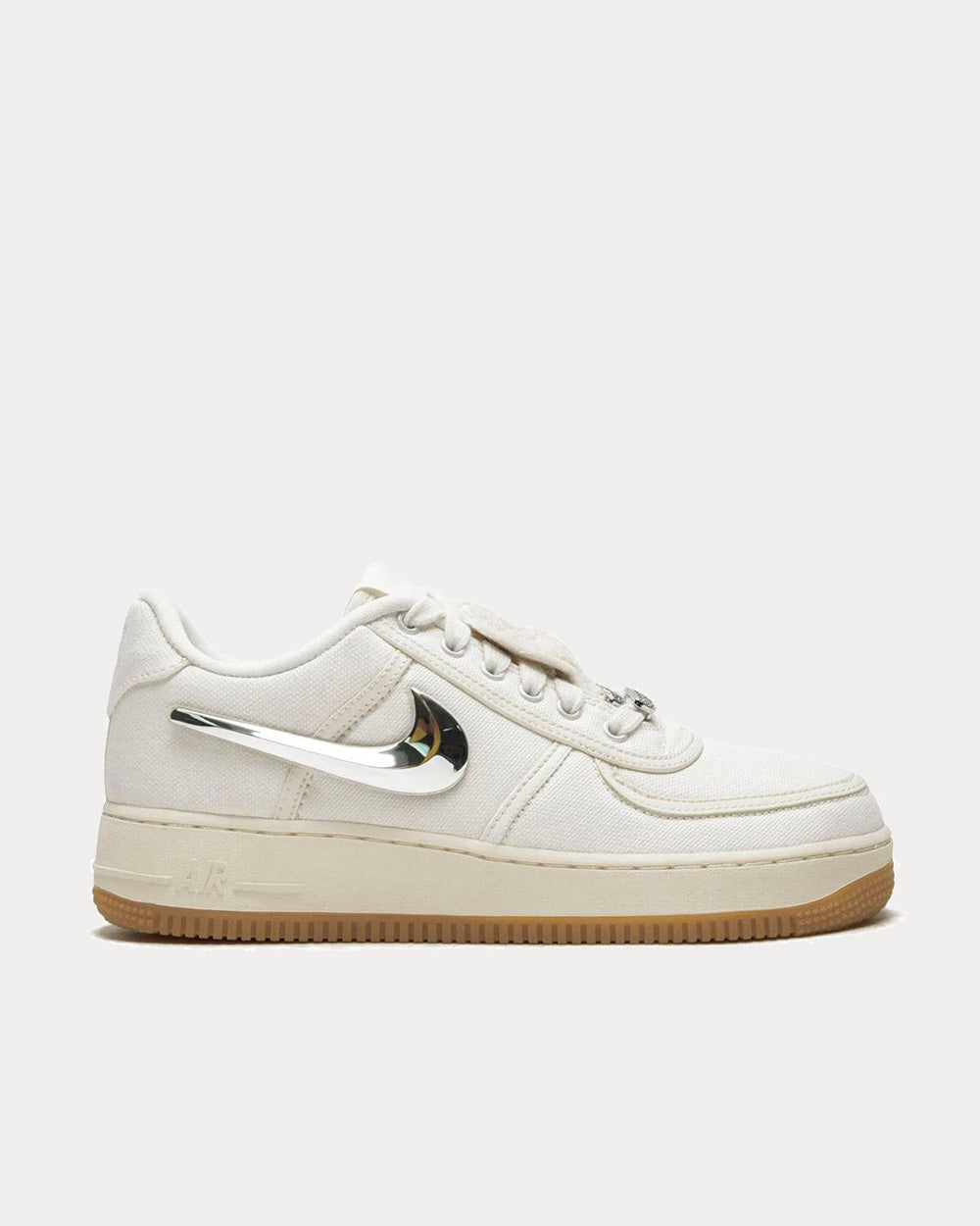 Nike x Travis Scott Air Force 1 White Low Top Sneakers - 1