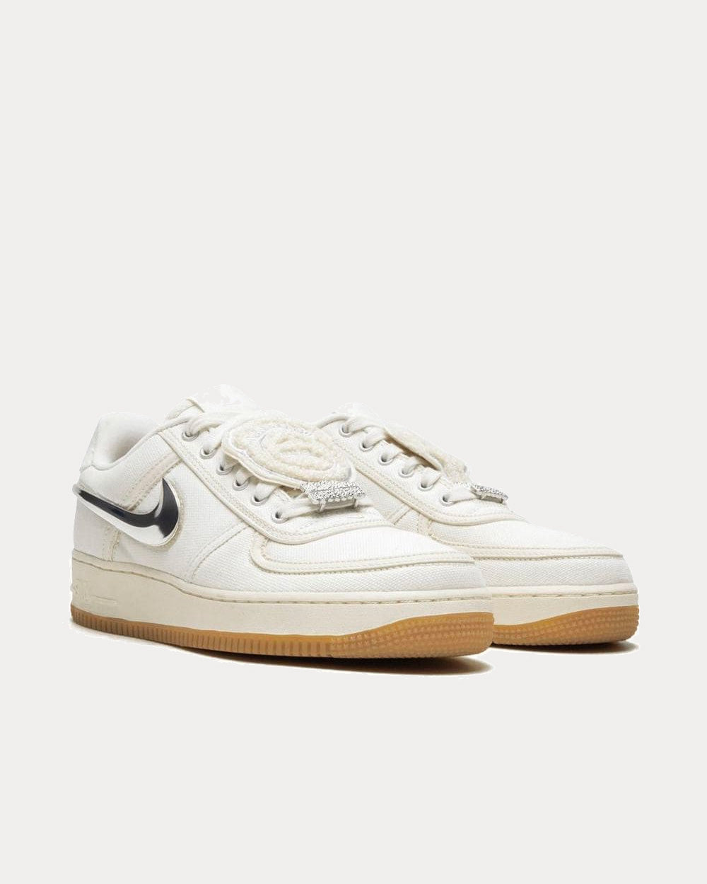 Nike x Travis Scott Air Force 1 White Low Top Sneakers - 2