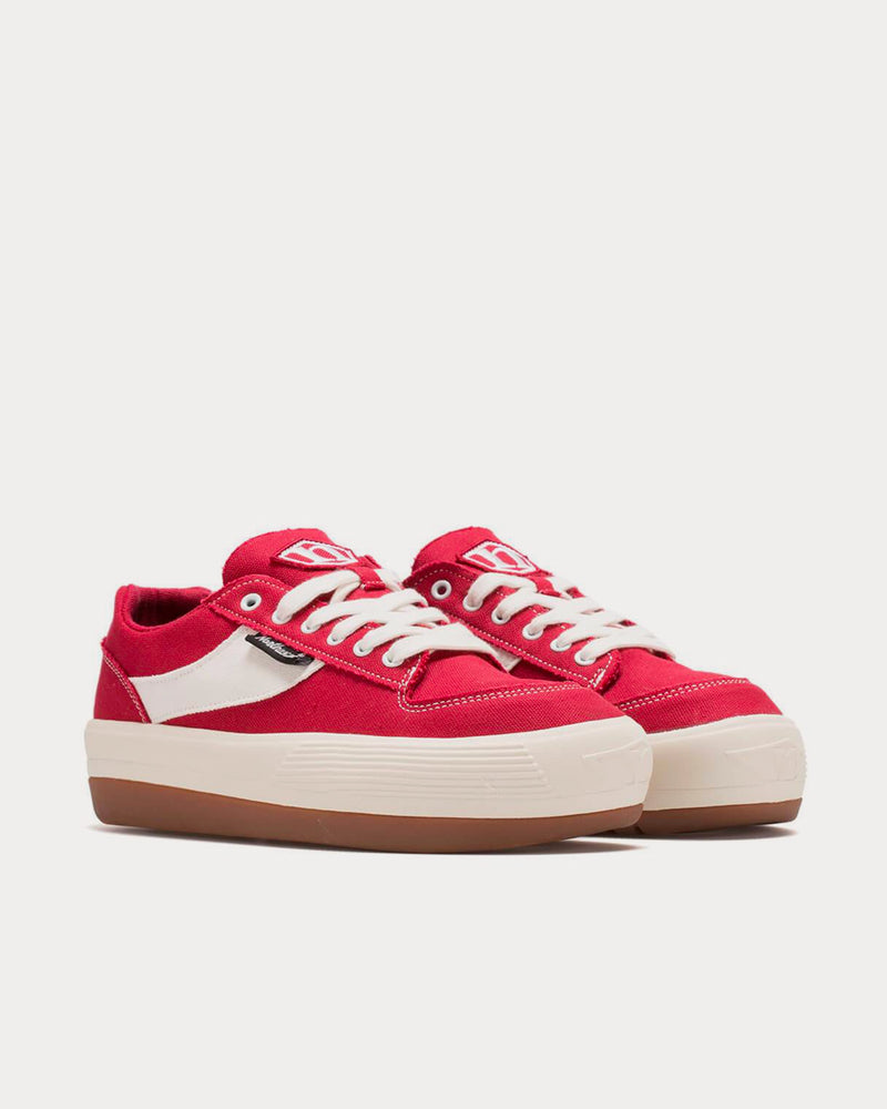 Northwave Espresso Canvas Red Low Top Sneakers - 2