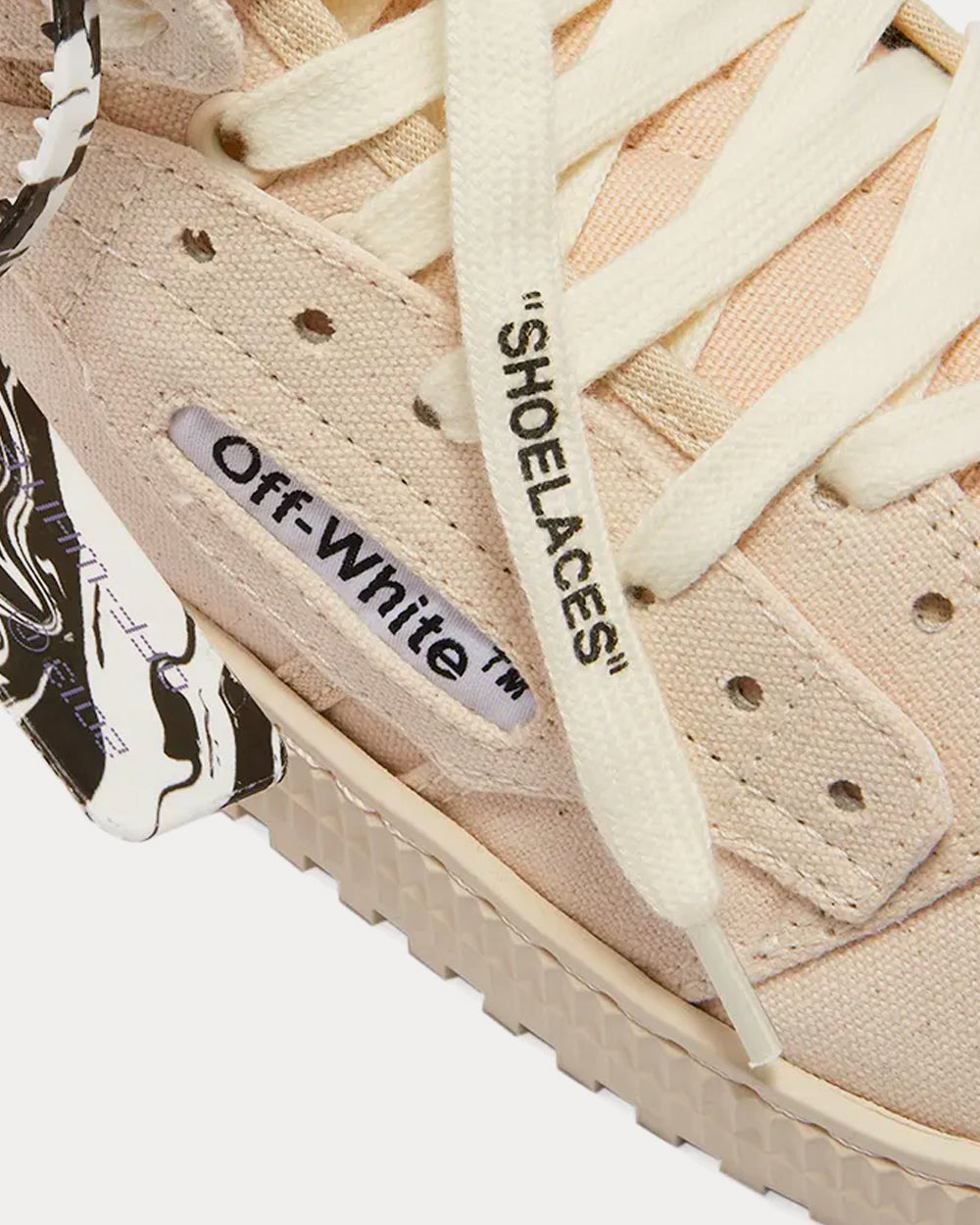 Off-White 3.0 Off Court Canvas Beige High Top Sneakers - 5