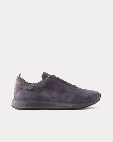 Officine Creative Race Suede Blue Low Top Sneakers