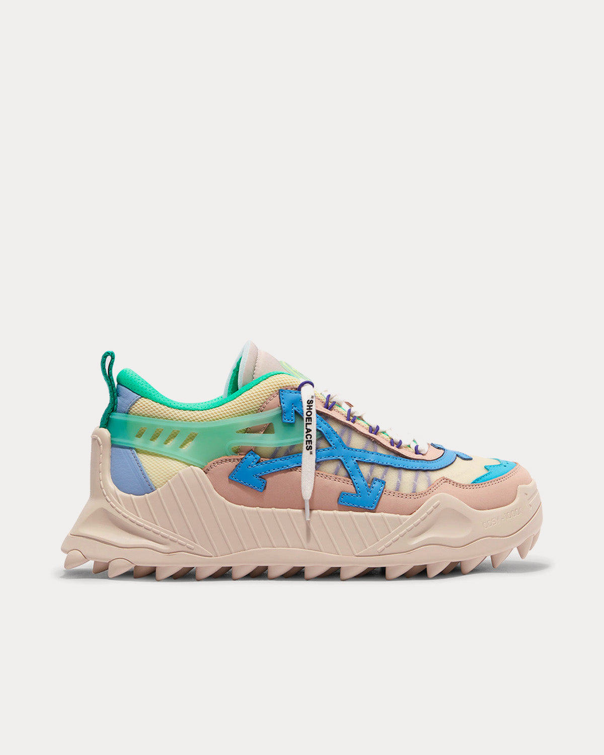 Off-White Odsy-1000 Bone / Pastel Blue Low Top Sneakers - 1