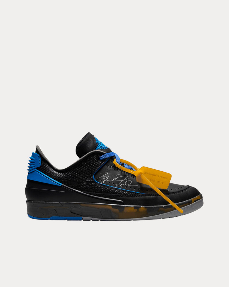 Nike x Off-White Air Jordan 2 Low Black / Varsity Royal Low Top Sneakers - 1