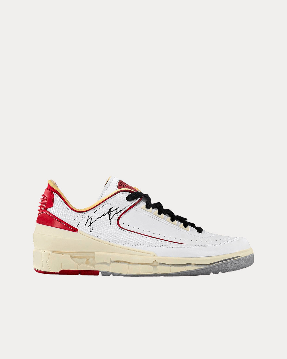 Jordan 2 white and red online