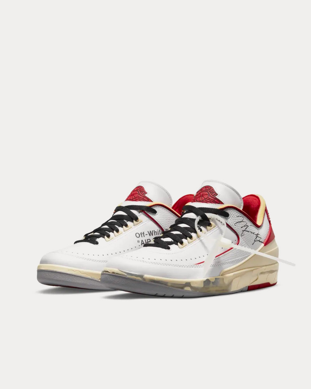 Nike x Off-White Air Jordan 2 Low White and Varsity Red Low Top 