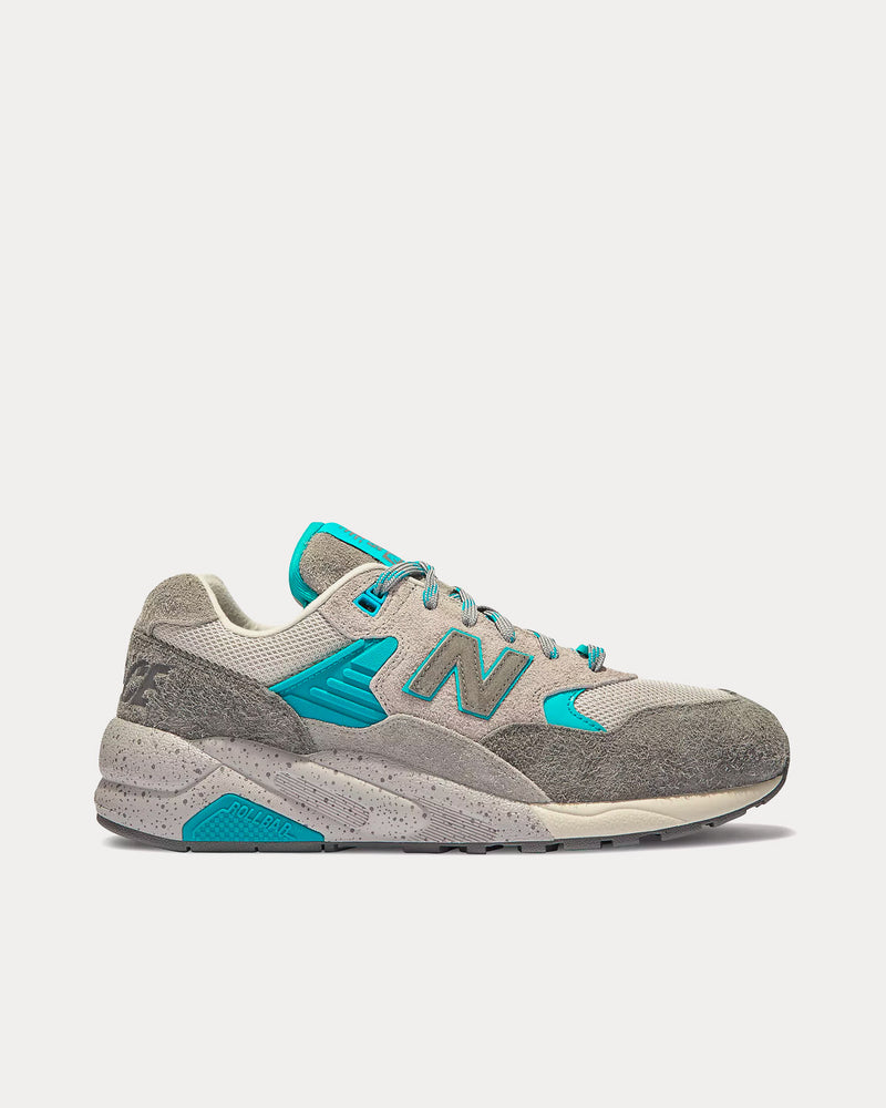 New Balance x Palace 580 Gargoyle / Lapis Blue Low Top Sneakers - 1