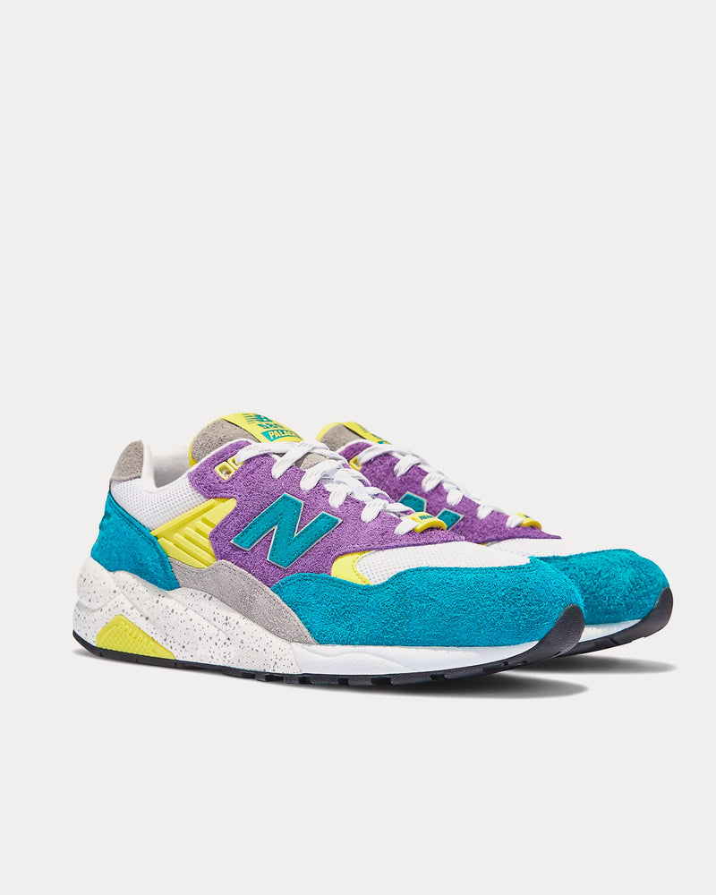 New Balance x Palace 580 Shaded Spruce / Pansy / Evening Primrose Low Top Sneakers - 3