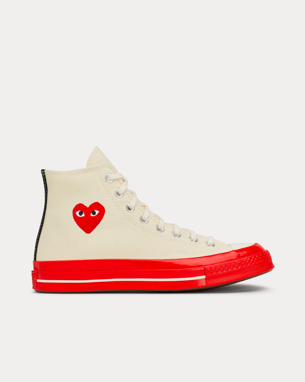 Converse x Comme des Garçons PLAY Chuck 70 White / Red High Top Sneakers - 1