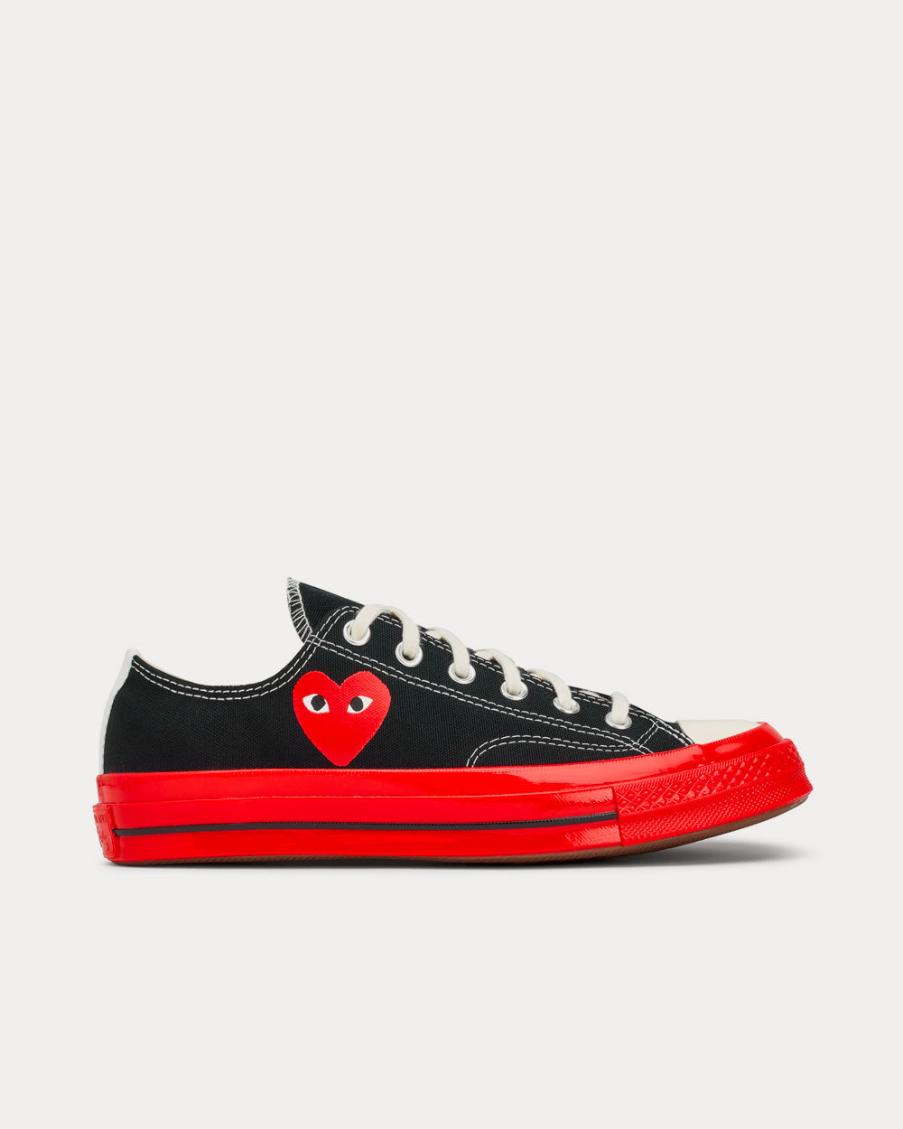 Converse x Comme des Garçons PLAY Chuck 70 Black / Red Low Top Sneakers - 1