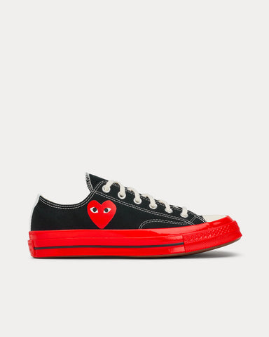 Converse x Comme des Garçons PLAY Chuck 70 Black / Red Low Top Sneakers