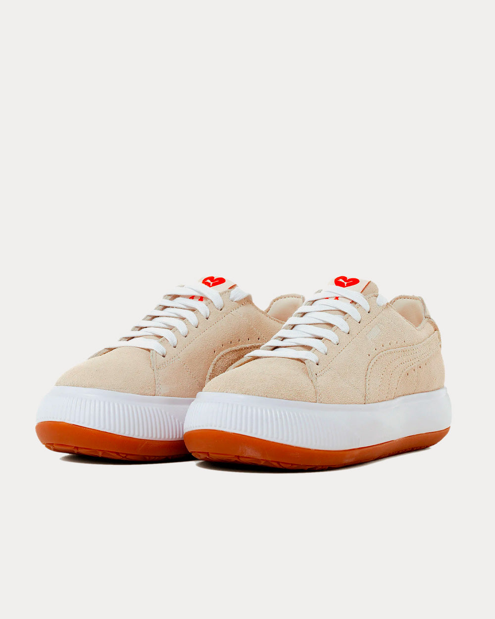 Puma x AMI Mayu Deconstruct Suede Pristine Low Top Sneakers - 2