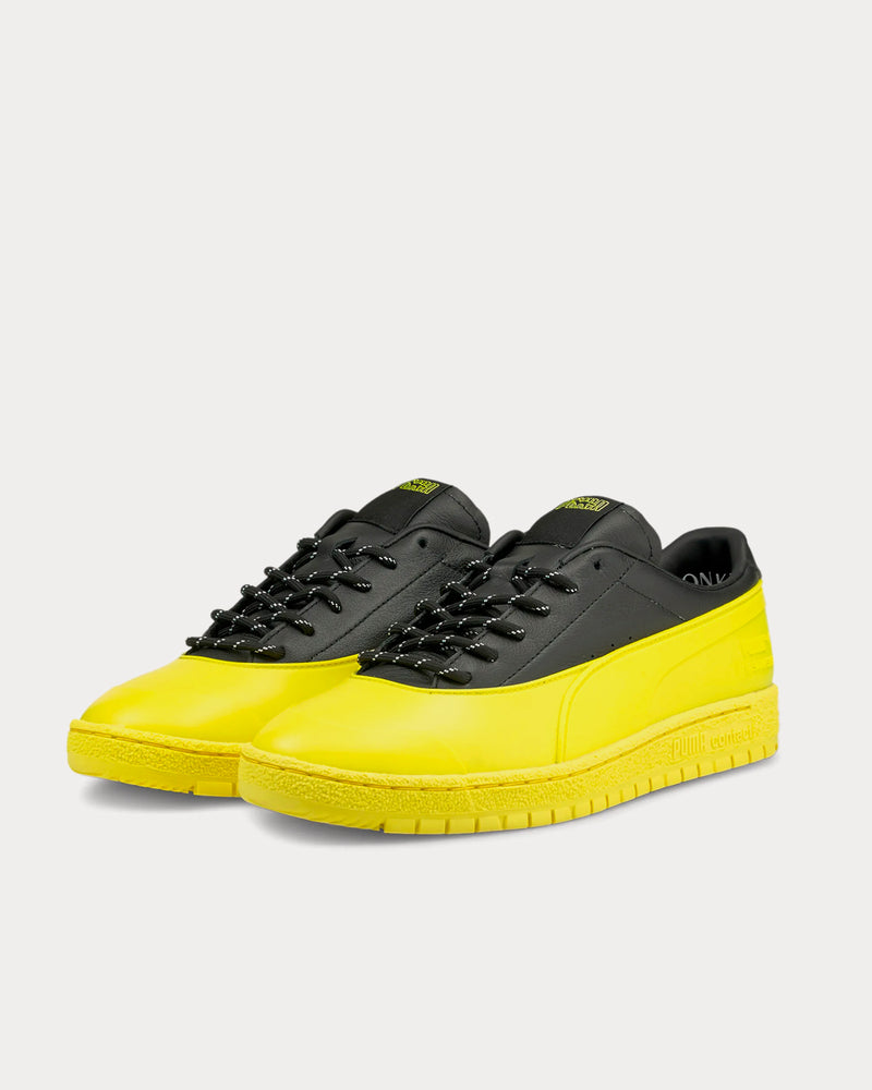 Puma x Maison Kitsuné Ralph Sampson 70 Black / Yellow Low Top Sneakers - 2