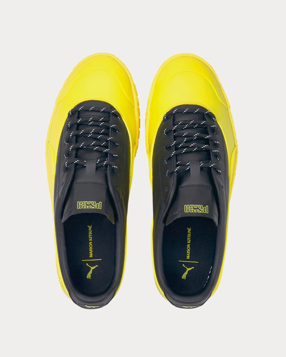 Puma x Maison Kitsuné Ralph Sampson 70 Black / Yellow Low Top ...