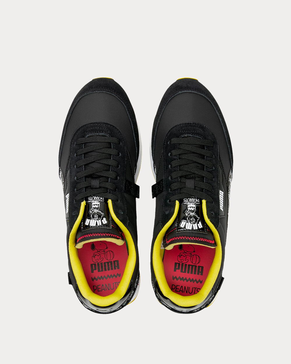 Puma x Peanuts Future Rider Black Low Top Sneakers - 3