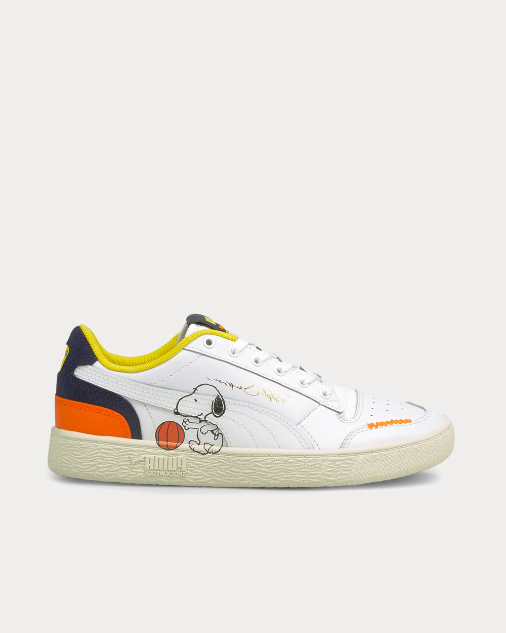 Puma x Peanuts Ralph Sampson White Low Top Sneakers - 1