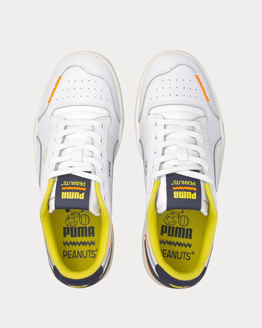 Puma x Peanuts Ralph Sampson White Low Top Sneakers - 3