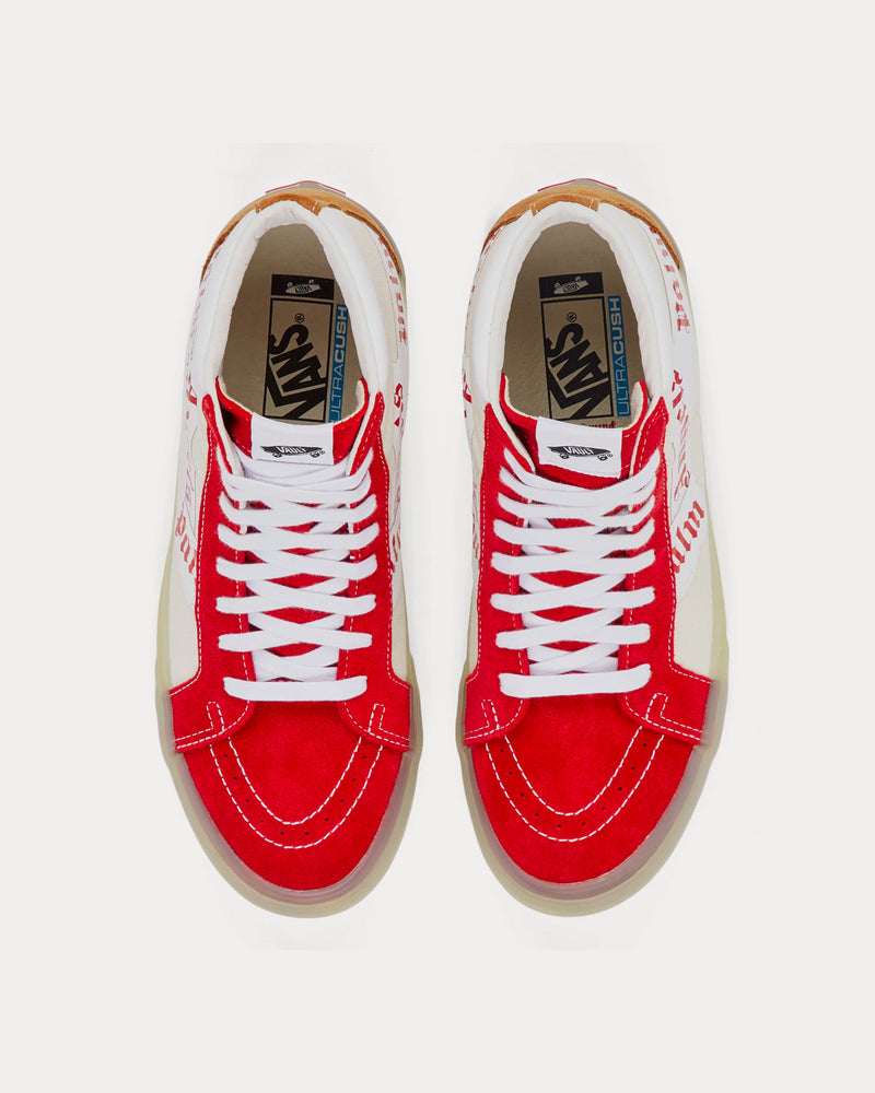 Vans x Palm Angels UA Sk8-Hi Re-Issue LX Red / Beige High Top Sneakers - 2