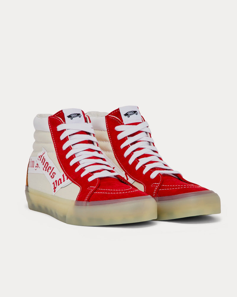 Vans x Palm Angels UA Sk8-Hi Re-Issue LX Red / Beige High Top Sneakers - 3