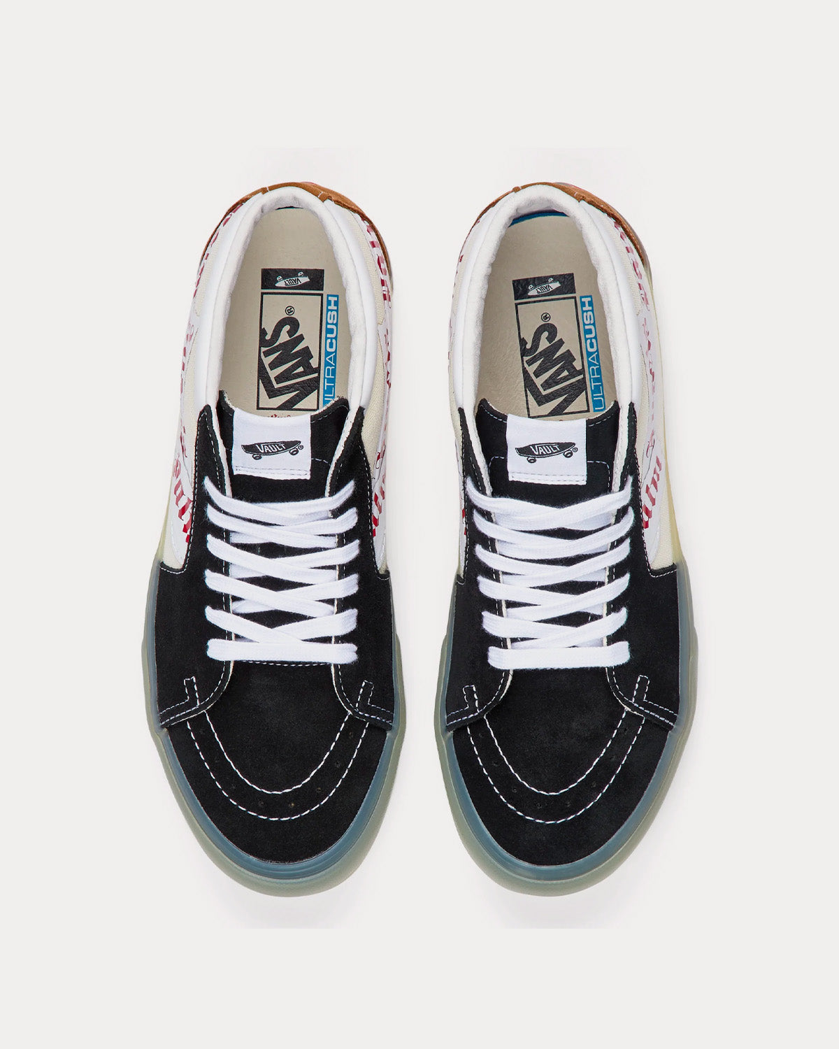 Vans x Palm Angels UA Sk8-Mid LX Black / Beige Mid Top Sneakers - 2