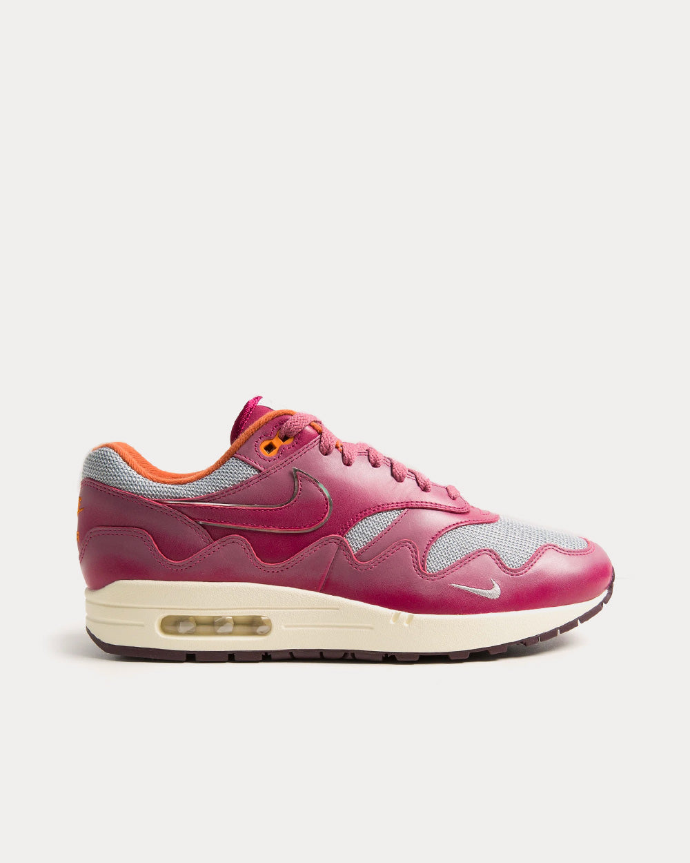 Nike x Patta Air Max 1 Waves Rush Maroon Low Top Sneakers - Sneak in Peace