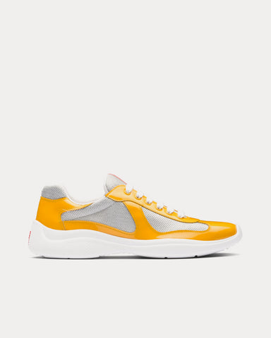 Prada America’s Cup Gold / Silver Low Top Sneakers